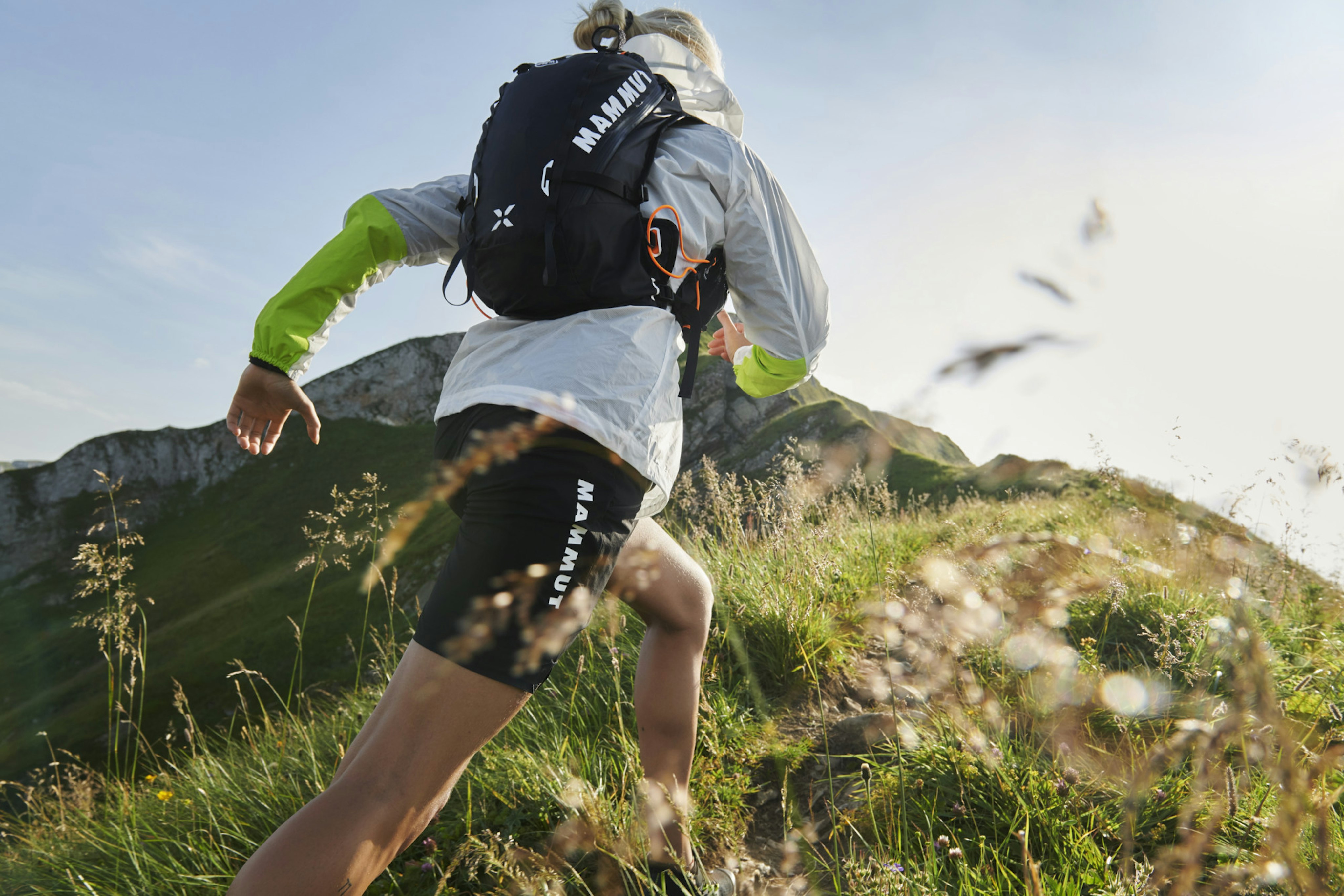 A runner in Mammut hiking collection